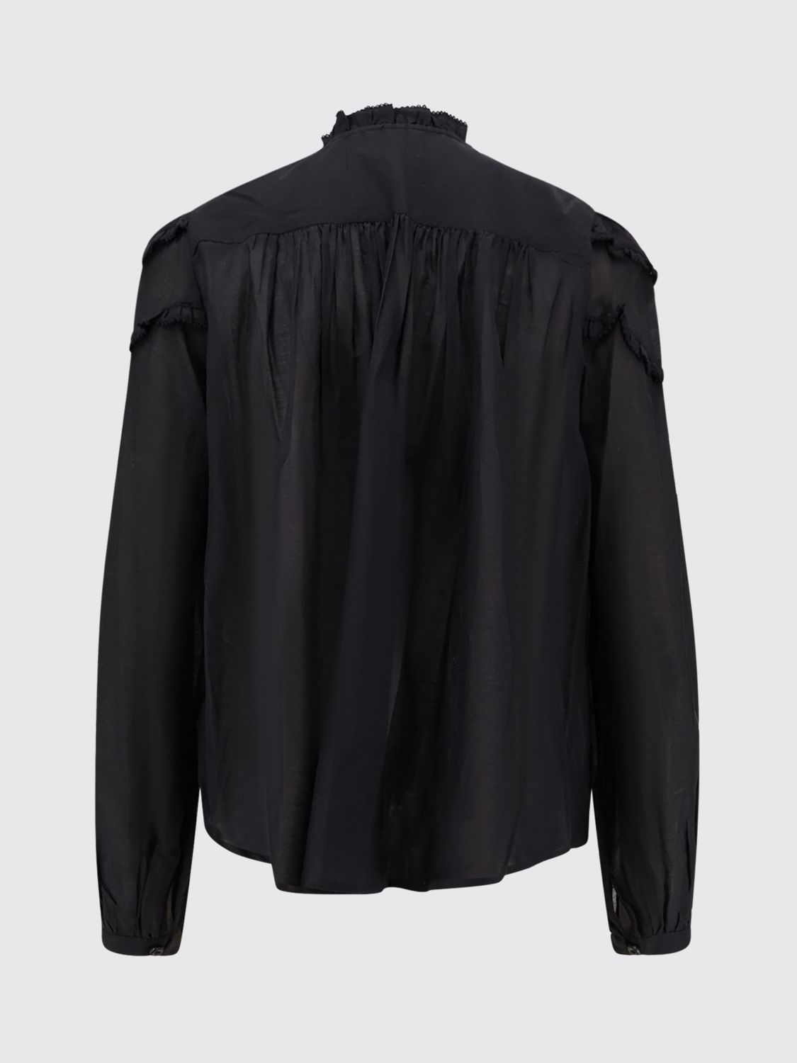 [Isabel Marant Etoile] Shirts Long Sleeve FW26 HT0681FBB3J04E 01BK