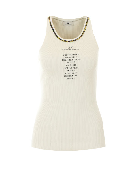 [ELISABETTA FRANCHI] Tank top FW26 TK10B66E2E72