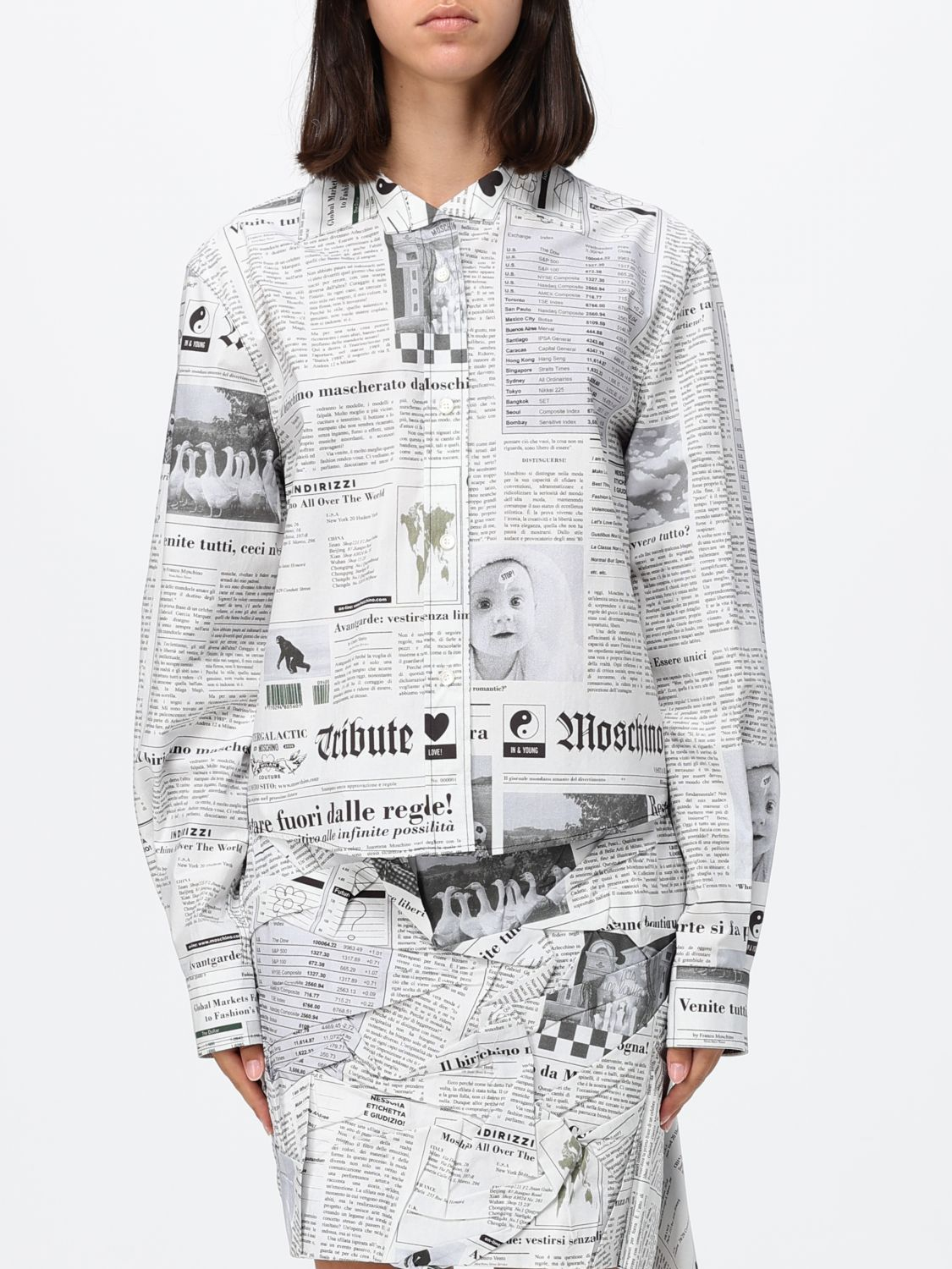 [MOSCHINO COUTURE] Shirts Long Sleeve SS26 02060451 1484