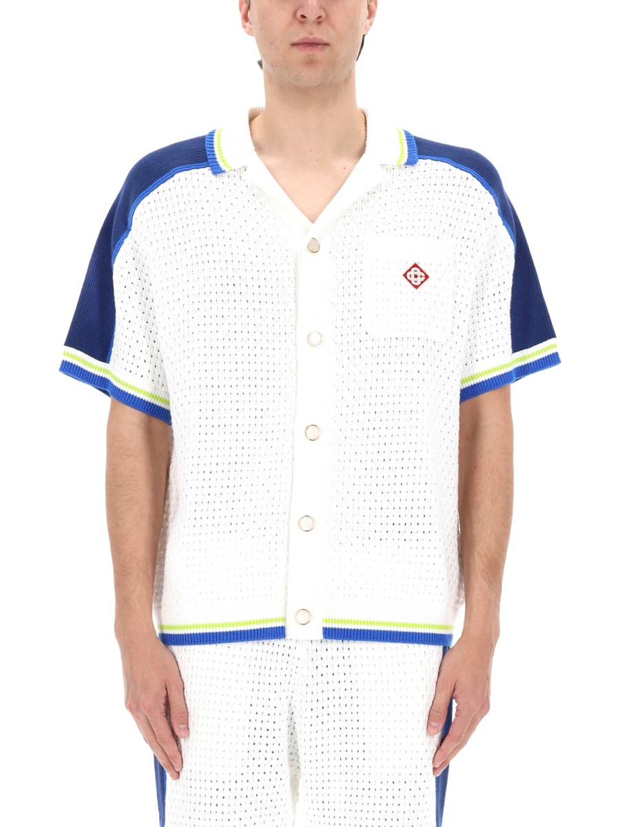 [Casablanca] Shirts Short Sleeve SS26 M-SS26-KW-1310_01WHITE/BLUE