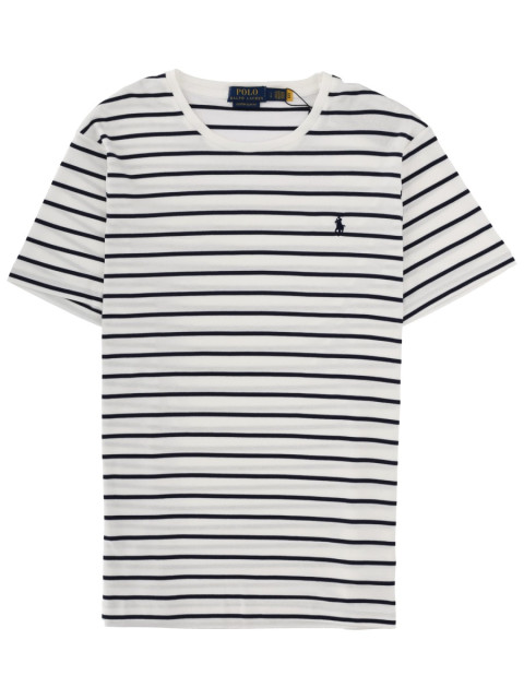 [Polo Ralph Lauren] T-shirts Short Sleeve SS26 710B16648_002WHITE/REFINEDNAVY