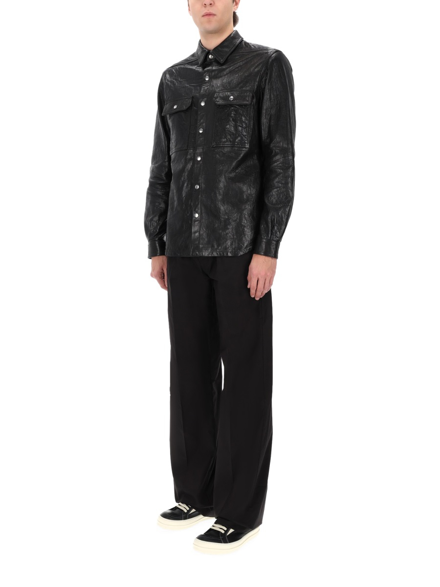 [Rick Owens] Leather Jacket SS26 RU01F2729_LBE09