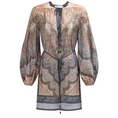 [Zimmermann] Long sleeve dress SS26 5807DRS262_TPBL