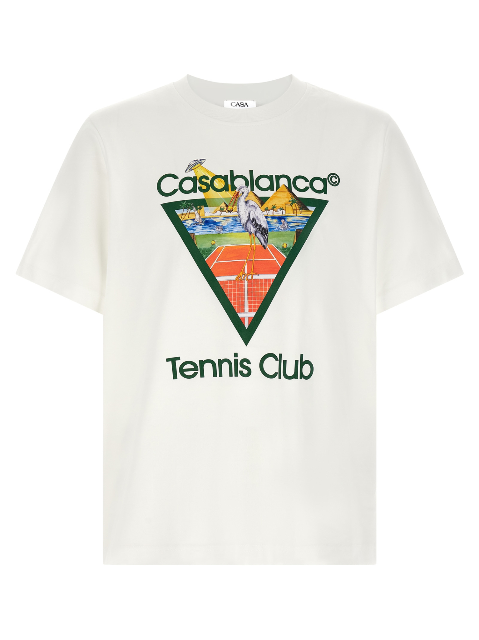 [Casablanca] T-shirts Short Sleeve FW26 MPF26JTS00103TENNISCLUBTRIANGLE