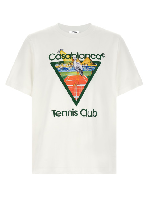 [Casablanca] T-shirts Short Sleeve FW26 MPF26JTS00103TENNISCLUBTRIANGLE