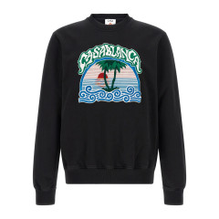 [Casablanca] Sweatshirt FW26 MPF26JTP29301PALMTREEEMBLEM