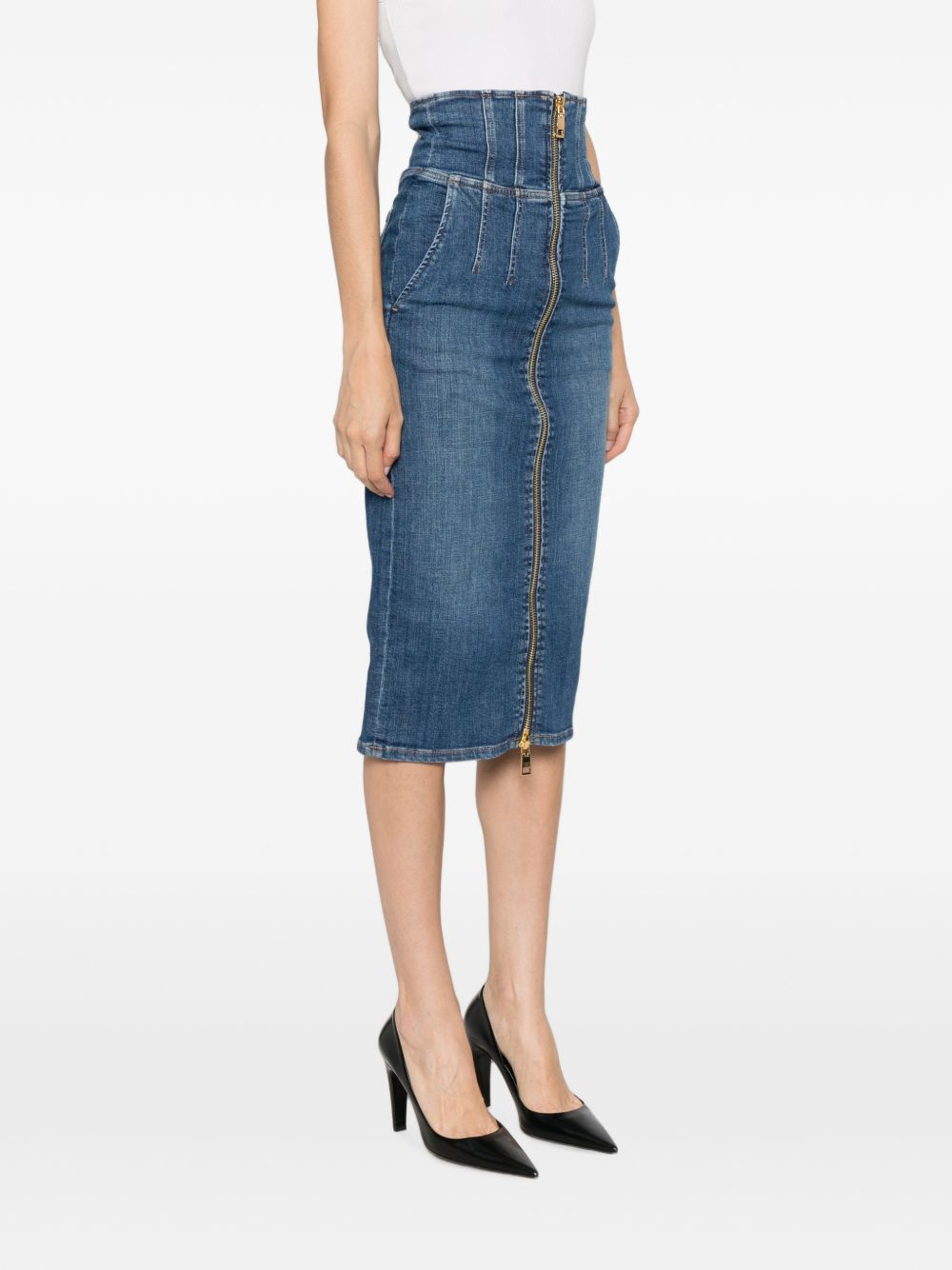 [ELISABETTA FRANCHI] Midi skirt FW26 GJ01N66E2139
