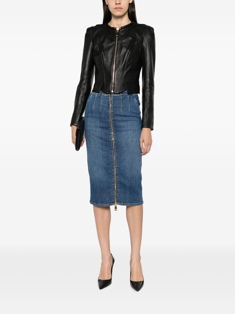 [ELISABETTA FRANCHI] Midi skirt FW26 GJ01N66E2139
