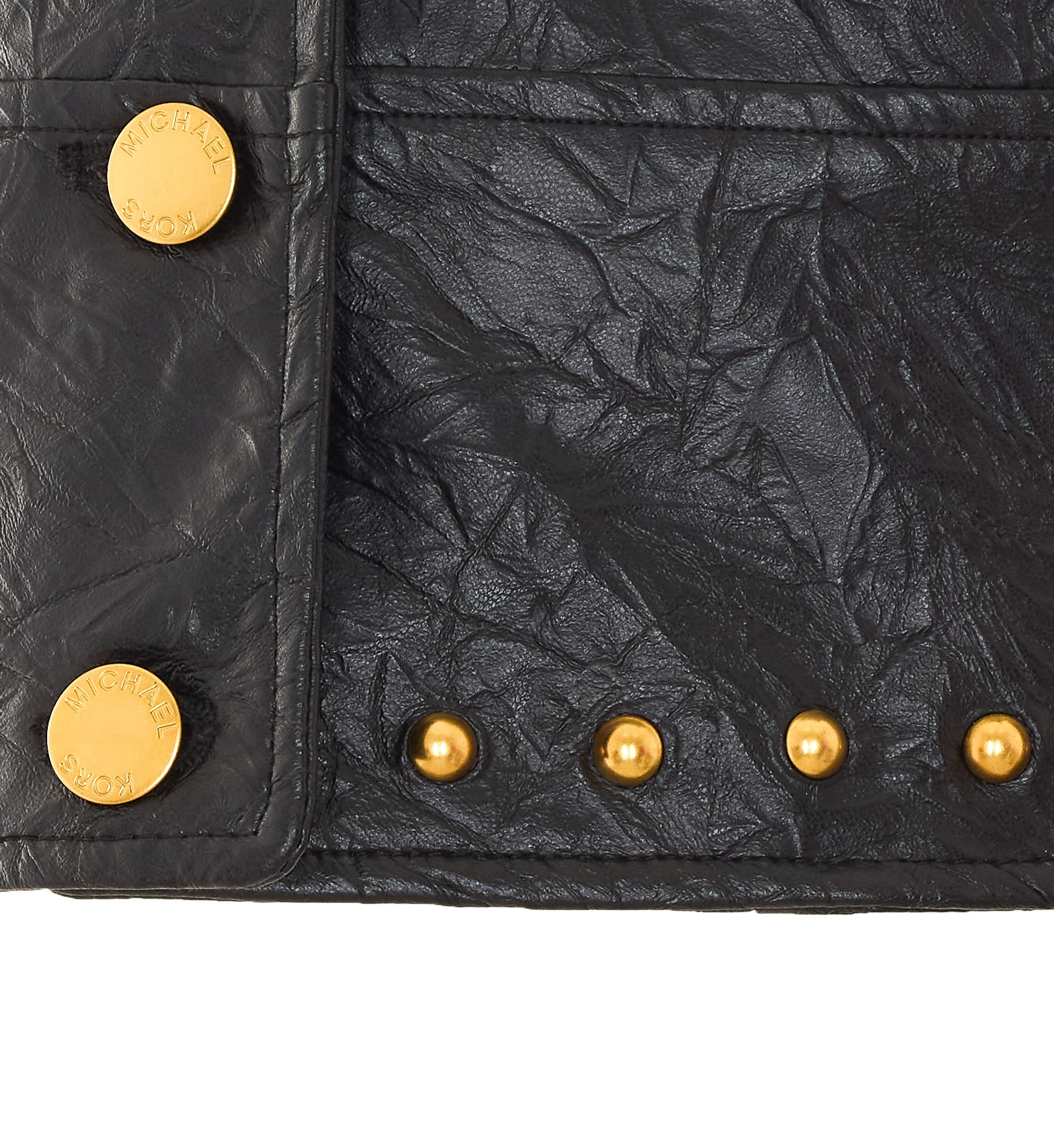 [MICHAEL MICHAEL KORS] Leather Jacket FW26 MT620LKL4K001
