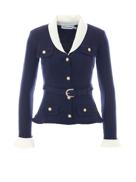 [SELF PORTRAIT] Cardigan FW26 131CNAVY