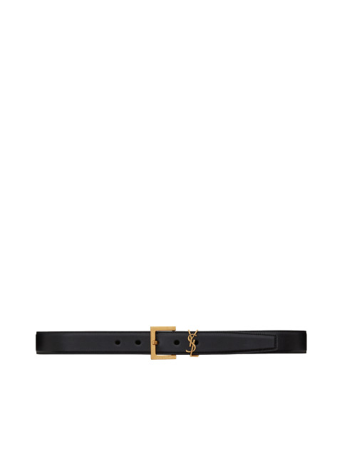 [Saint Laurent] Belt FW26 634437BOO0W1000 BLACK