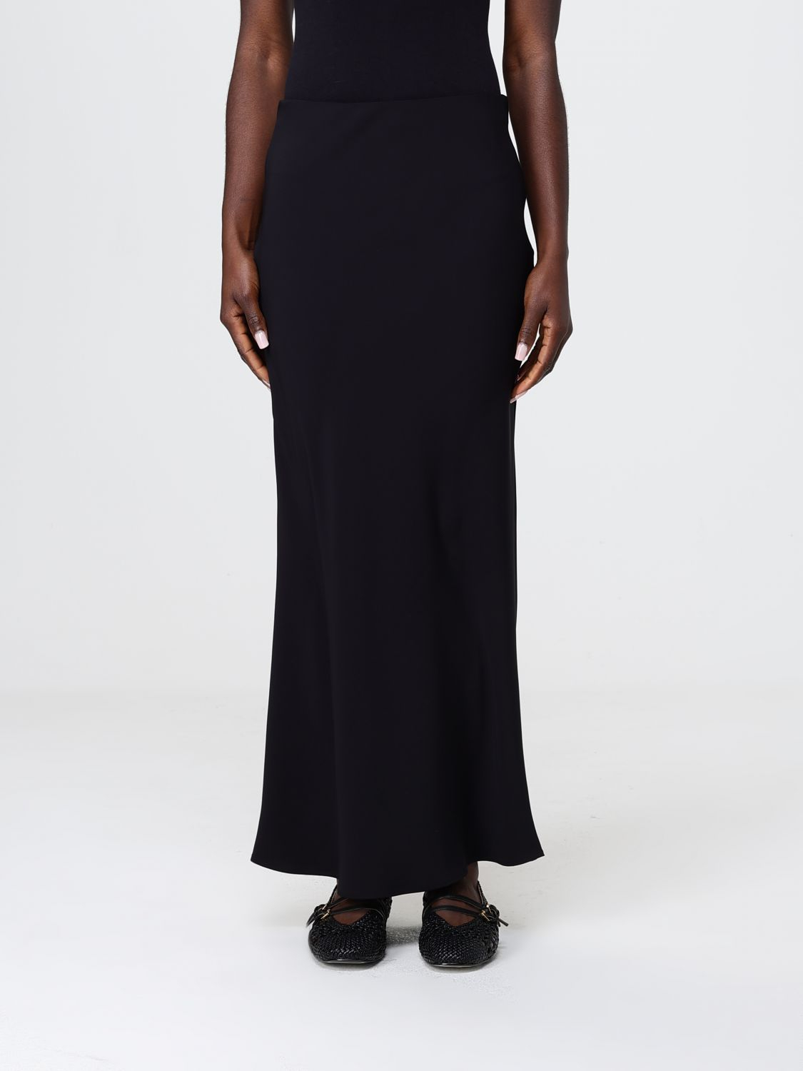 [HANITA] Long skirt SS26 HG10314558 NERO