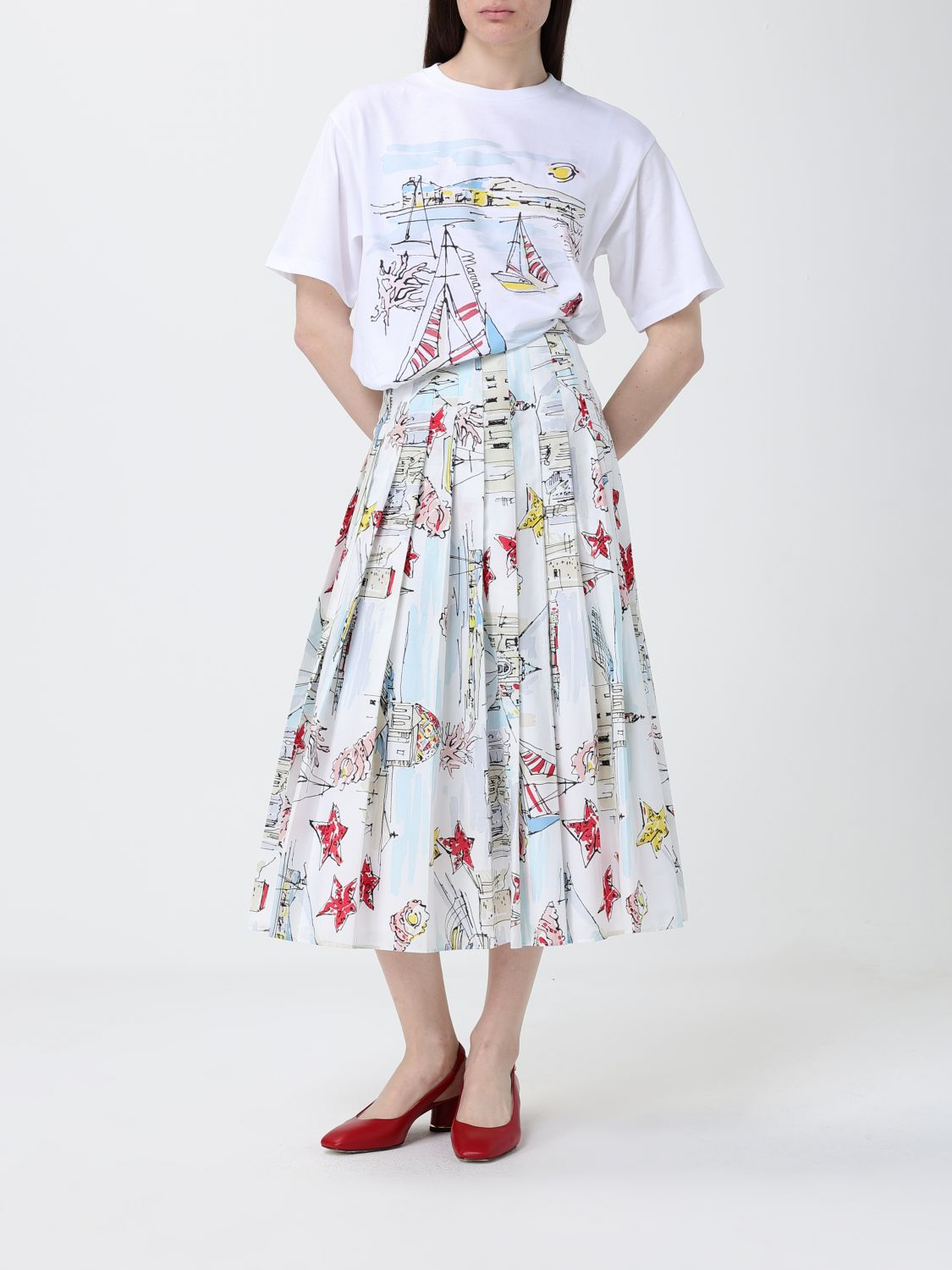 [ANTONIO MARRAS] Midi skirt SS26 MGOM261 BI7AZ