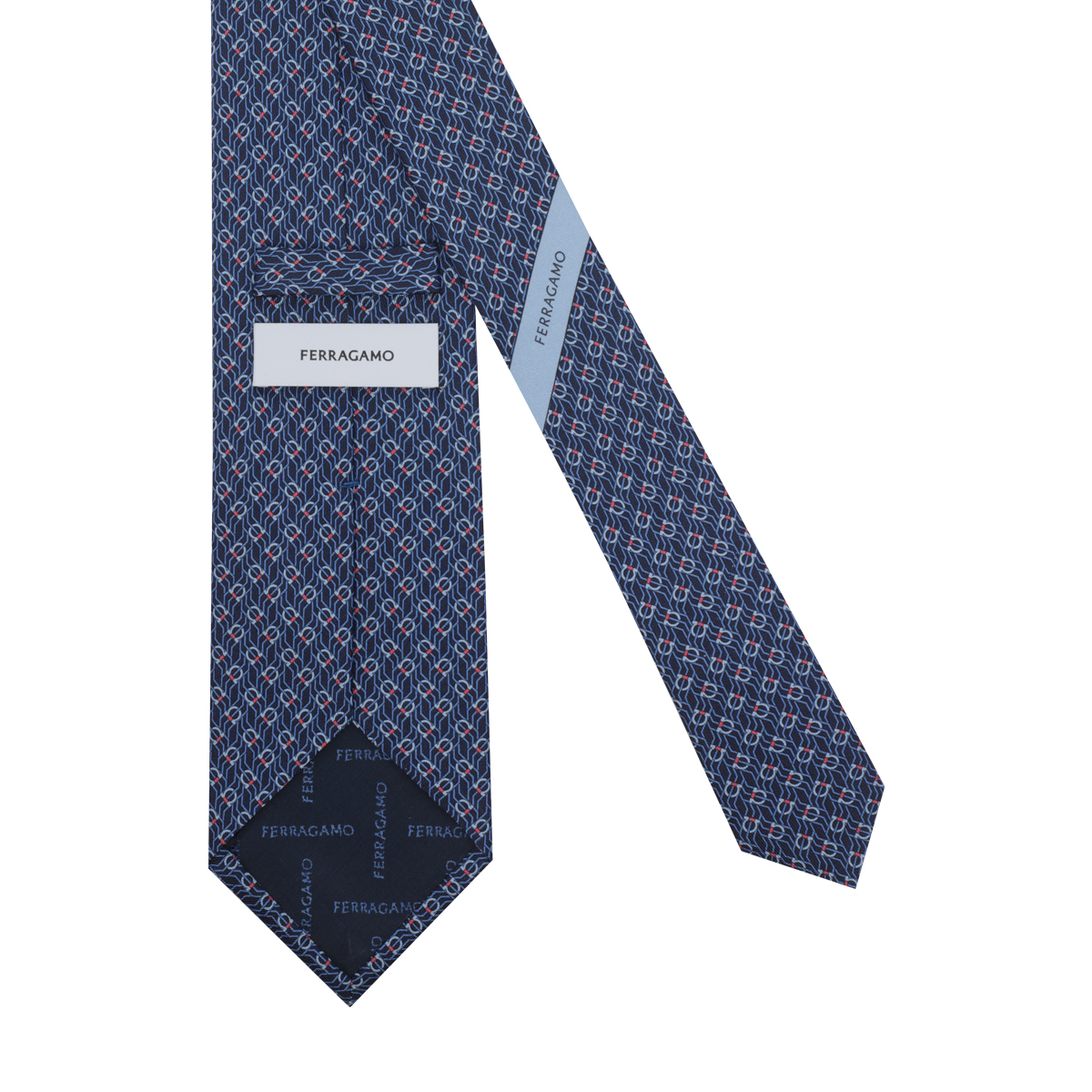 [Salvatore Ferragamo] Tie FW26 768562350950NAVY