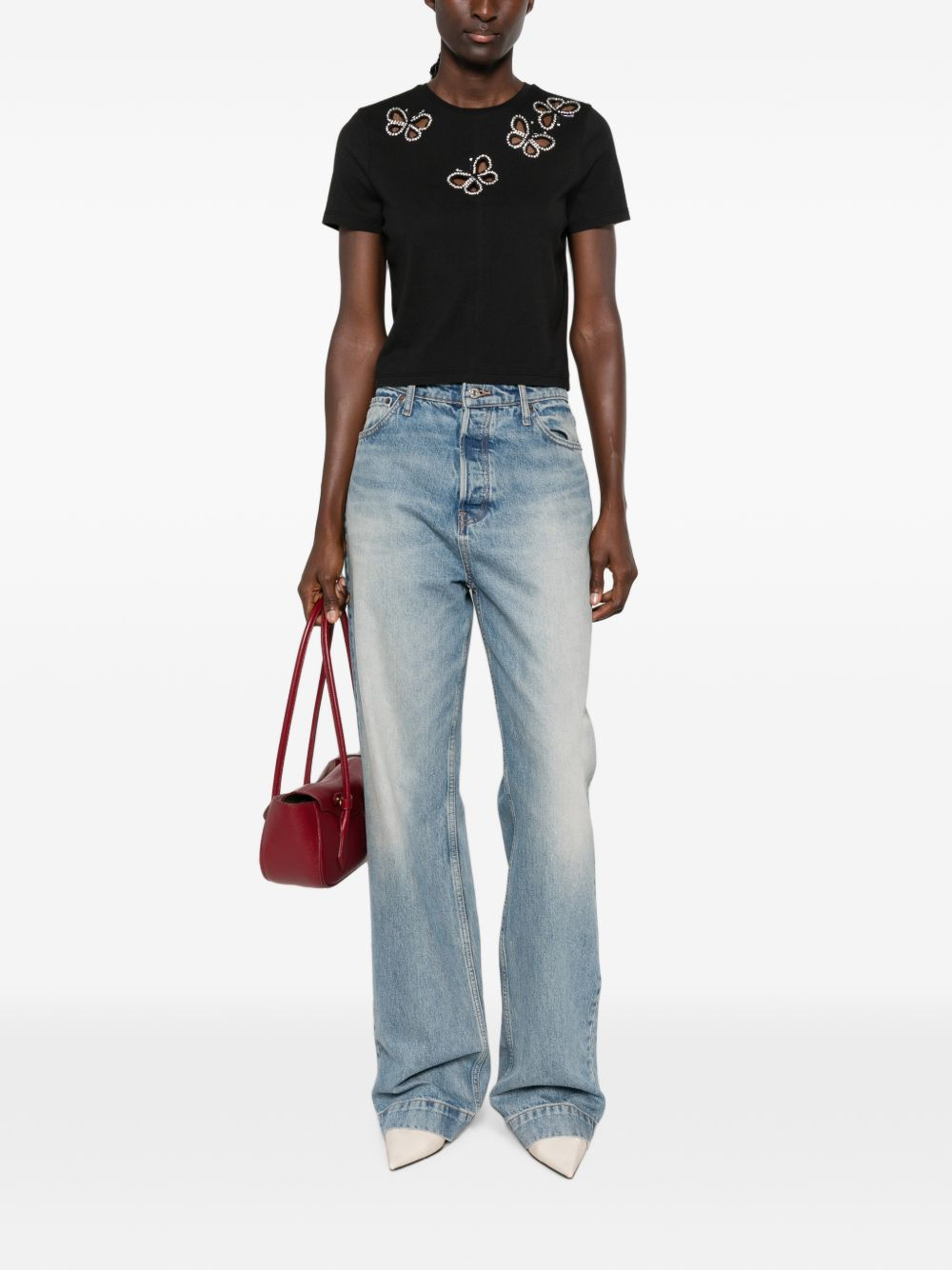 [Alice + Olivia] T-shirts Short Sleeve FW26 CC606E11032U101