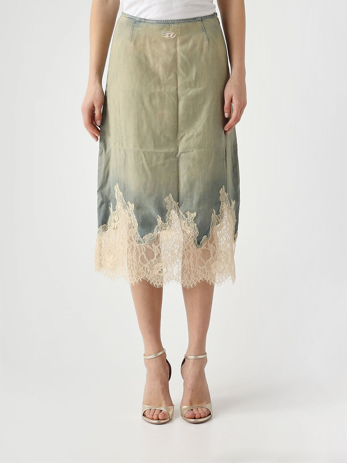 [Diesel] Midi skirt SS26 A217840CEDE 01