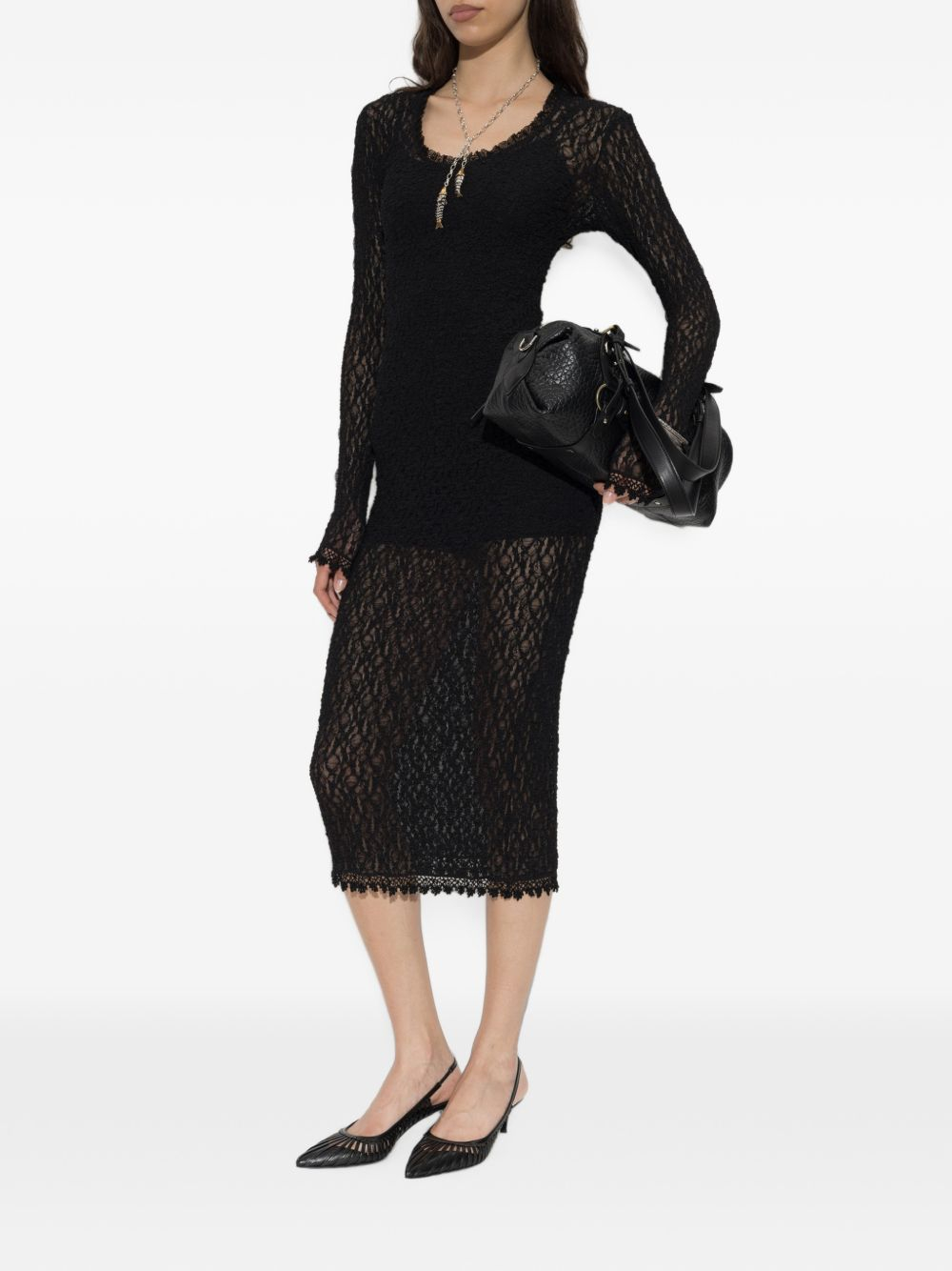 [Isabel Marant] Long sleeve dress FW26 RO1193FA-D3J17I01BK