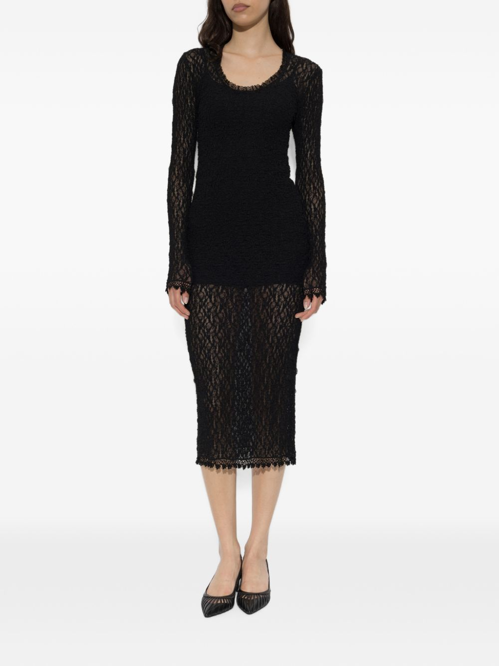 [Isabel Marant] Long sleeve dress FW26 RO1193FA-D3J17I01BK