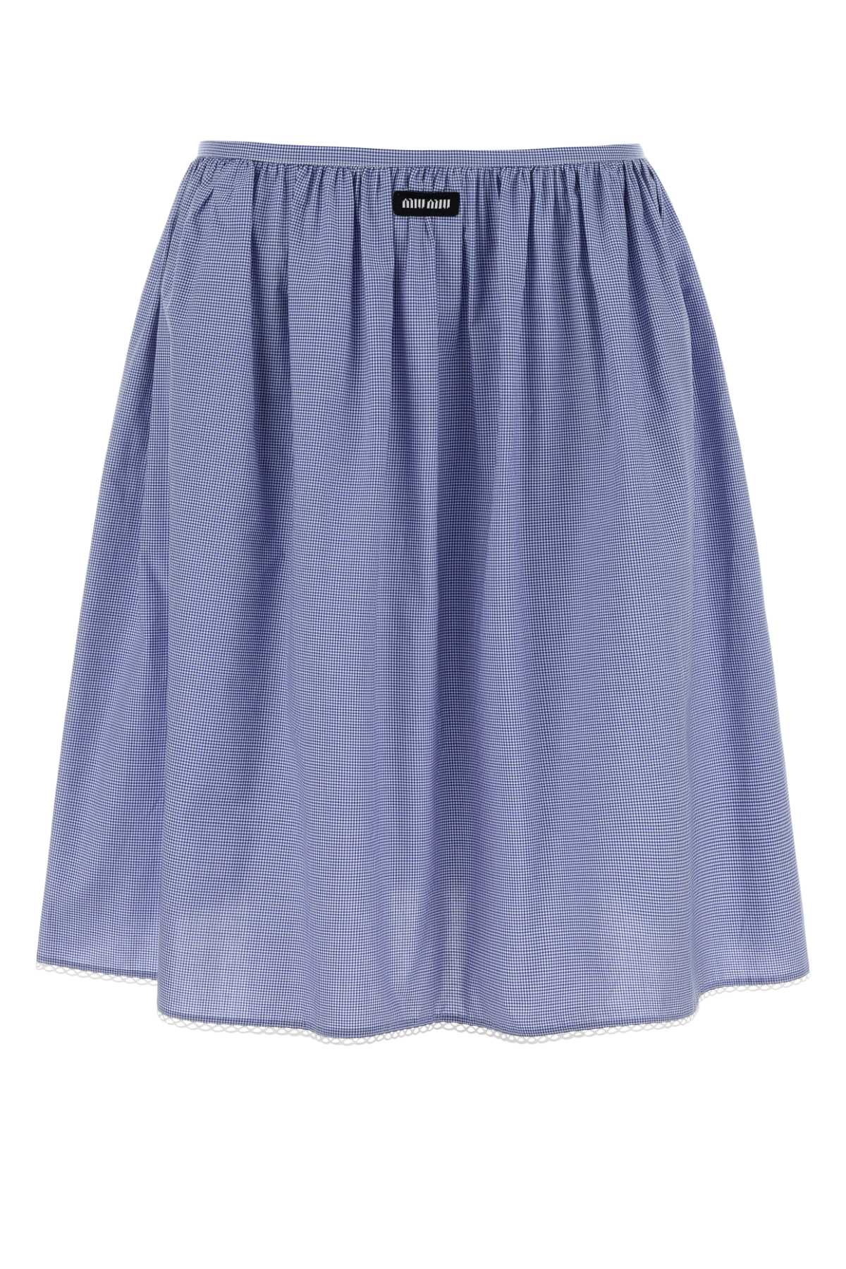 [Miu Miu] Midi skirt SS26 MG2425SOOO187G F0AZ1