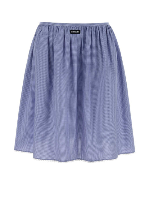 [Miu Miu] Midi skirt SS26 MG2425SOOO187G F0AZ1