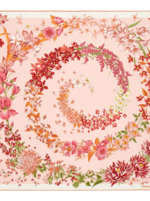 [Salvatore Ferragamo] Scarf FW26 795194310246ARANCIO/ROSA