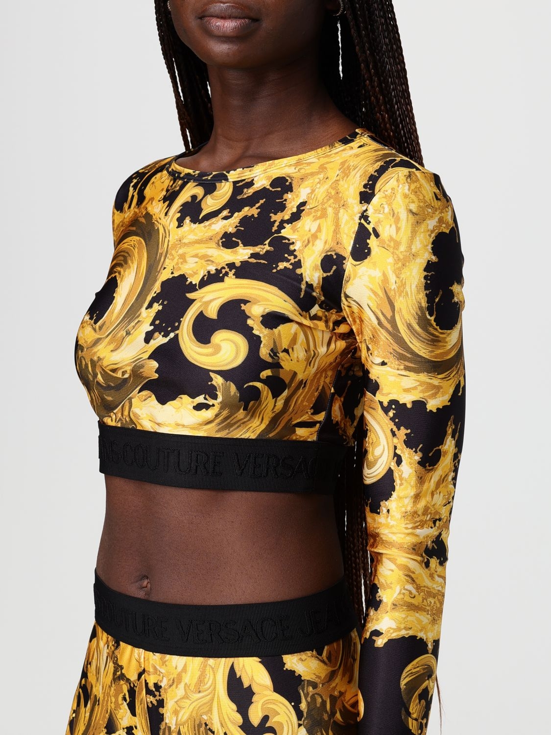 [VERSACE JEANS COUTURE] T-shirts Long Sleeve SS26 80HAH218JS532 G89