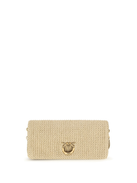 Love Bag Click Soft Horizontal Classic in raffia