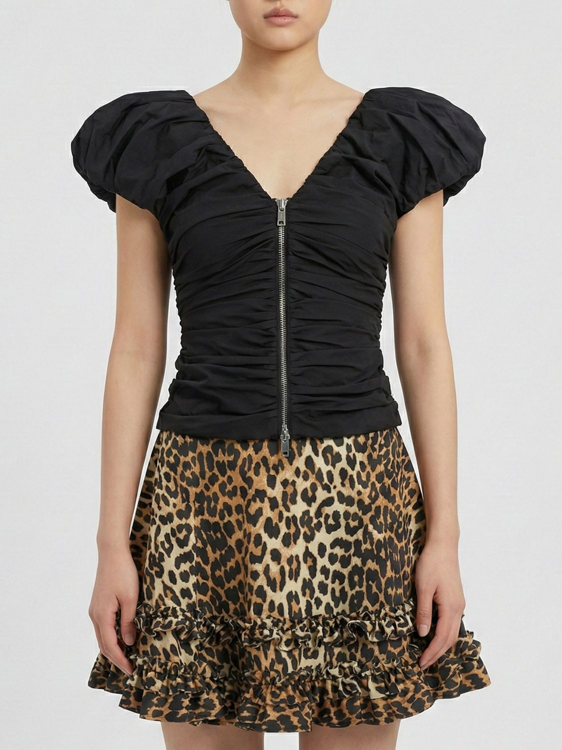 [GANNI] Blouse SS26 A1040071 099