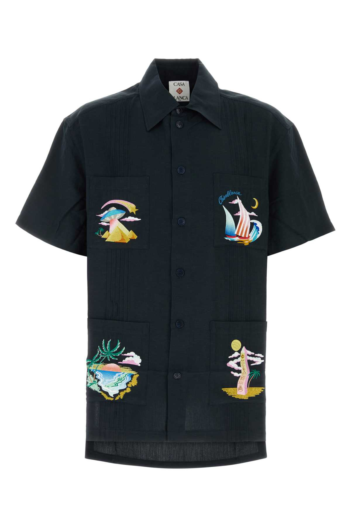 [Casablanca] Shirts Short Sleeve FW26 MPF26SH28402 CARBON