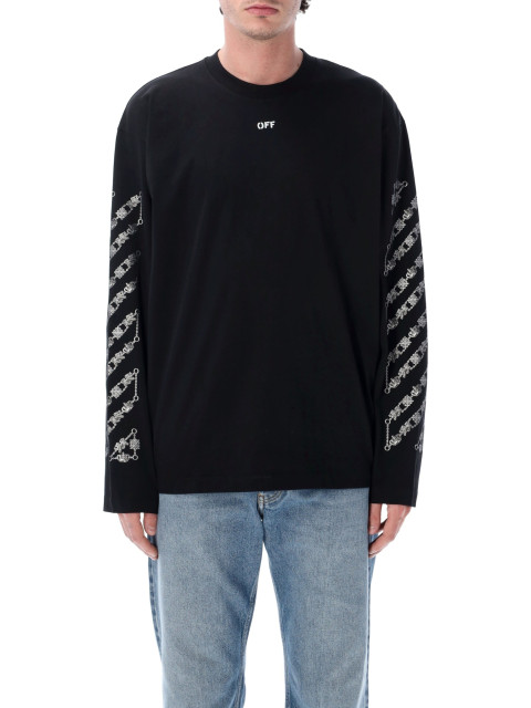[Off-White] T-shirts Long Sleeve SS26 OMAB09CS26JER0010001