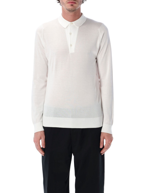 [JOHN SMEDLEY] T-shirts Long Sleeve SS26 BRADWELLWHITE
