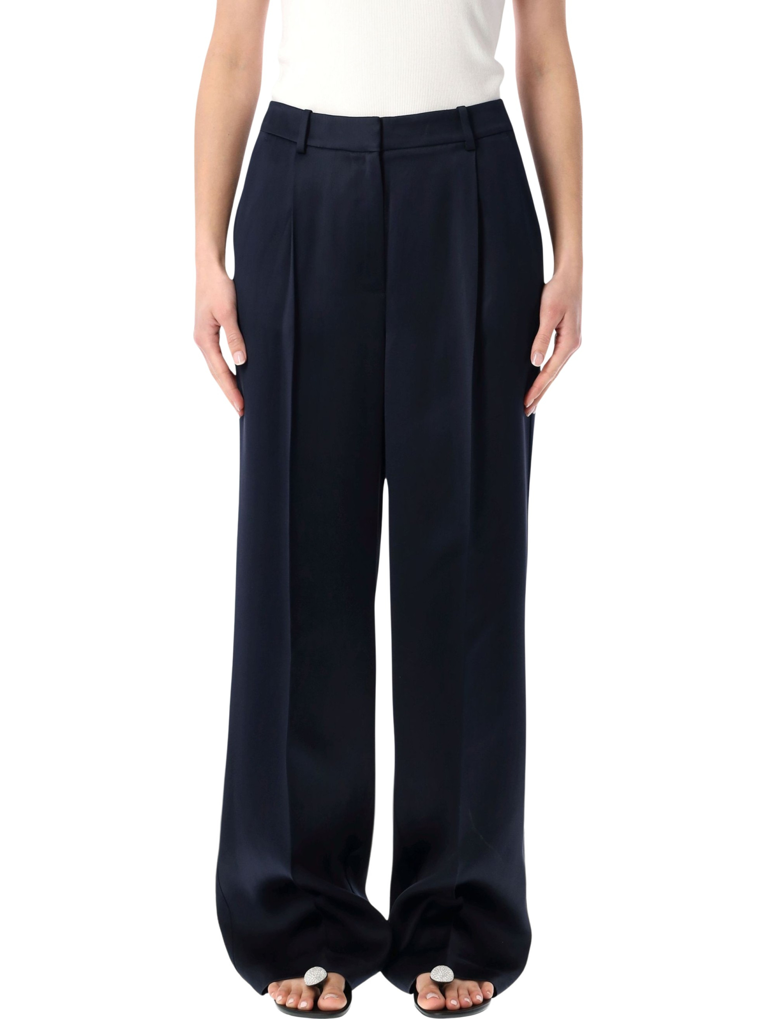 [Anine Bing] Trousers SS26 A0312021NAV01NAVY BLUE