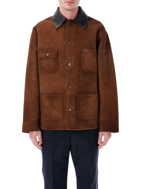 [Prada] Leather Jacket SS26 UPS694173BF0324
