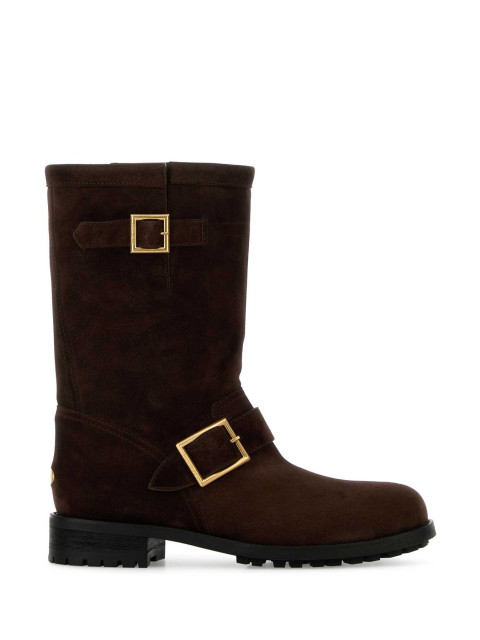 [Jimmy Choo] Boots FW26 BIKERMIDSVV CHOCOLATE