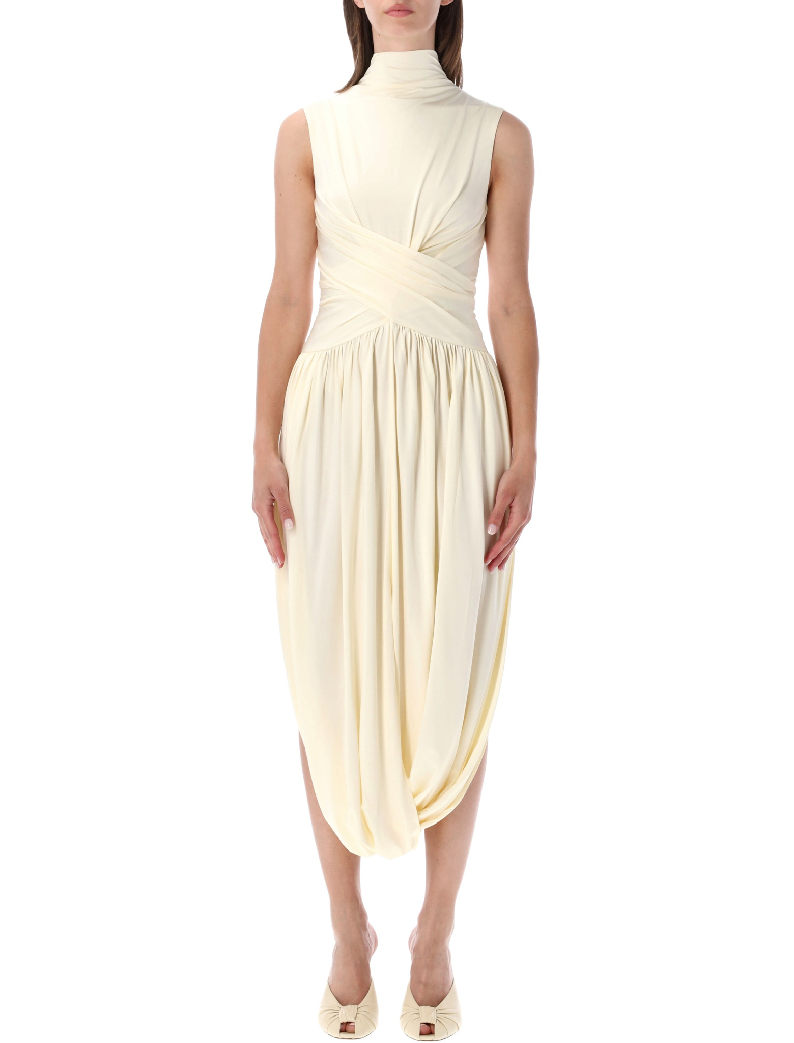 [SELF PORTRAIT] Sleeveless dress SS26 SS26168MAYYELLOW
