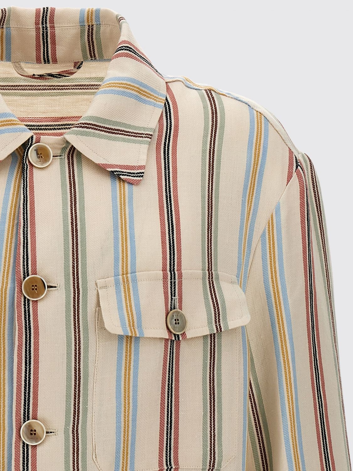 [Etro] Shirts Long Sleeve FW25 MRBA000599TR334 S8450