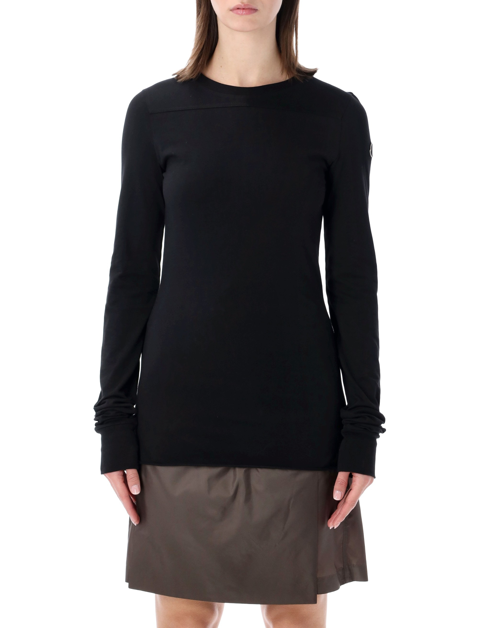 [Moncler X Rick Owens] T-shirts Long Sleeve SS26 MU01F8D0189AHD999