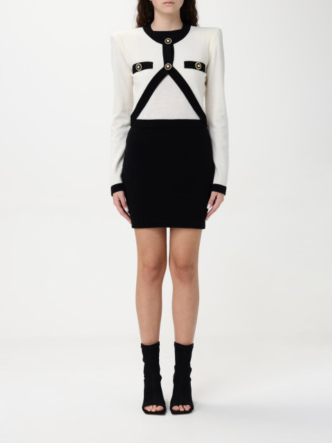 [Balmain] Long sleeve dress FW25 EF1R9259KH91 GAU
