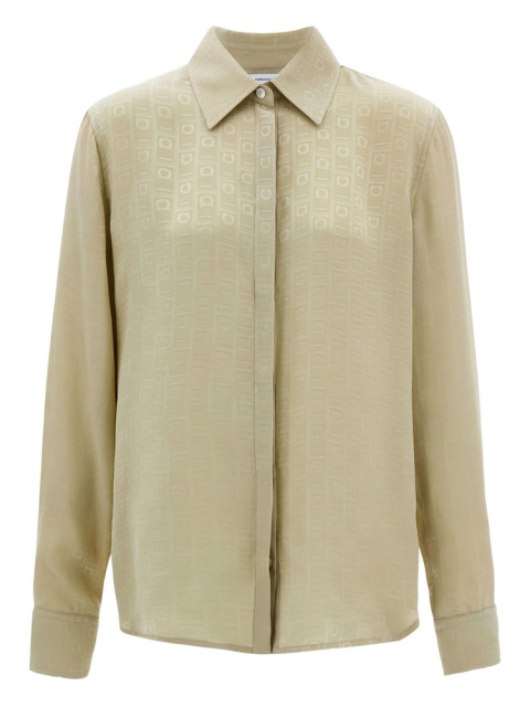 [Ferragamo] Shirts Long Sleeve SS26 13G779 0791347 GRIBI