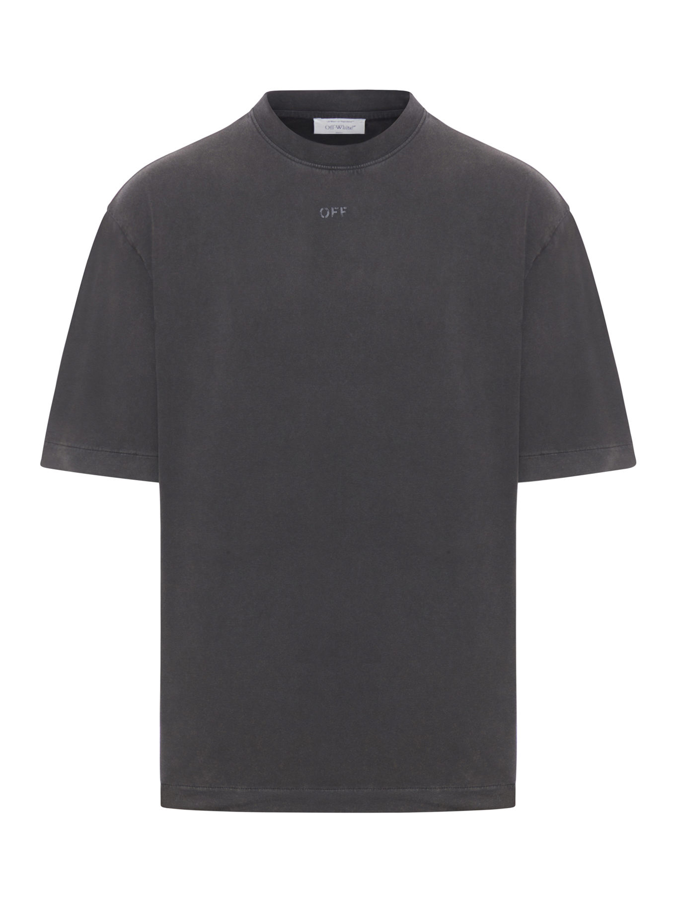 [Off-White] T-shirts Short Sleeve FW26 44MAA120F26J00T001 VINTAGE BLACK