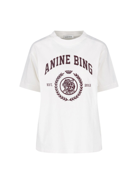 [Anine Bing] T-shirts Short Sleeve FW26 A 08 12695 WKHA3CREAM