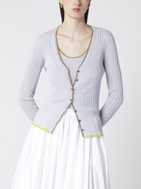 [ROBERTO COLLINA] Cardigan SS26 261FXA28010VI