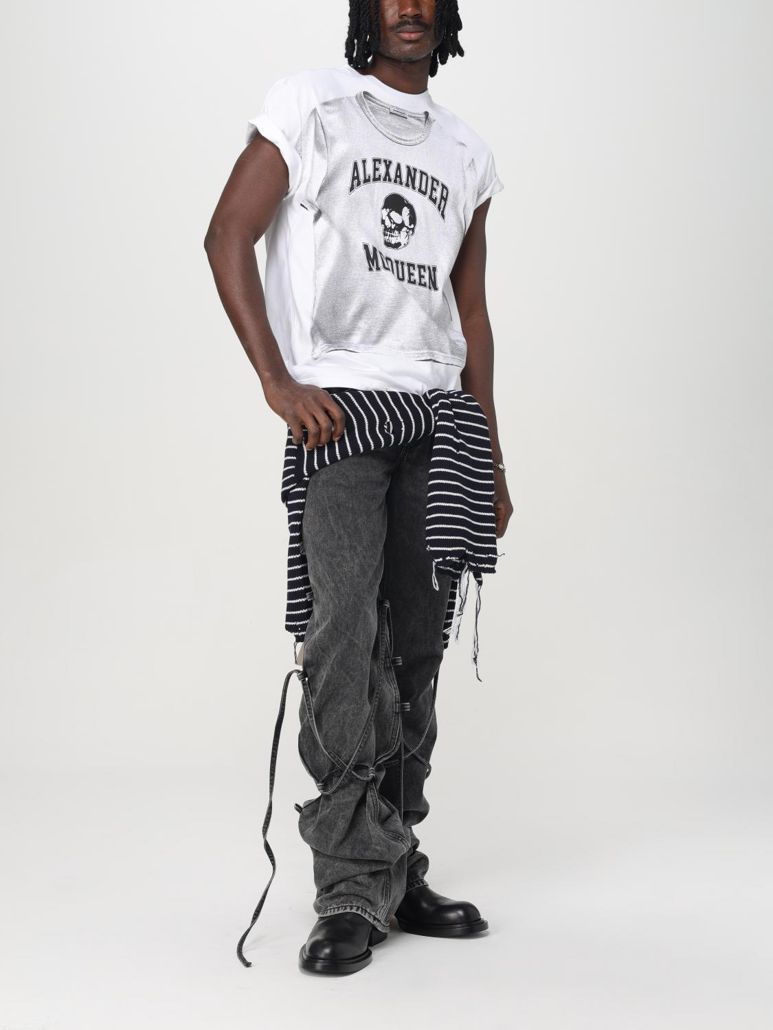 [McQueen] T-shirts Short Sleeve FW25 794604QTABP 0909