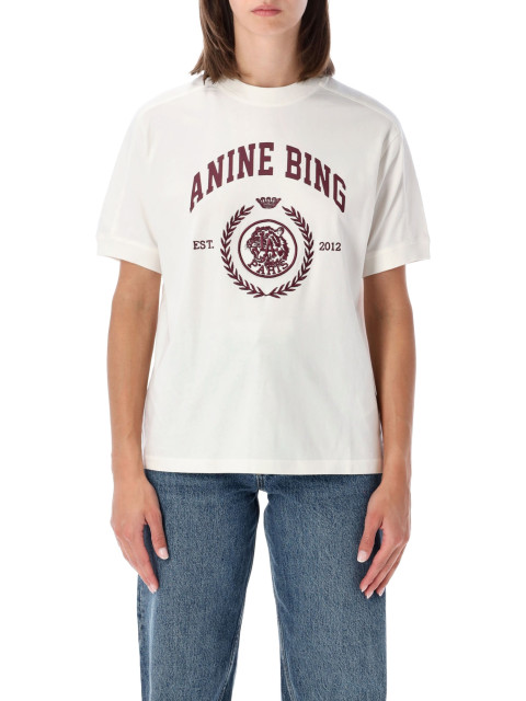 [Anine Bing] T-shirts Short Sleeve FW26 A0812695WKHA3CREAM