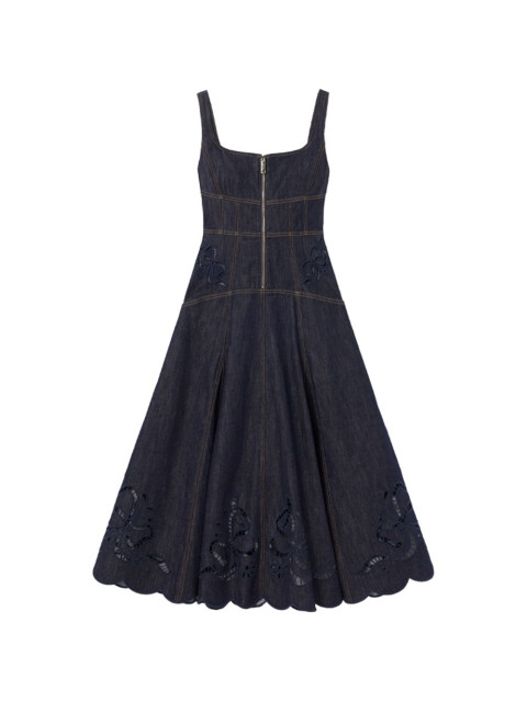[SELF PORTRAIT] Sleeveless dress FW26 PF26 805M BLU