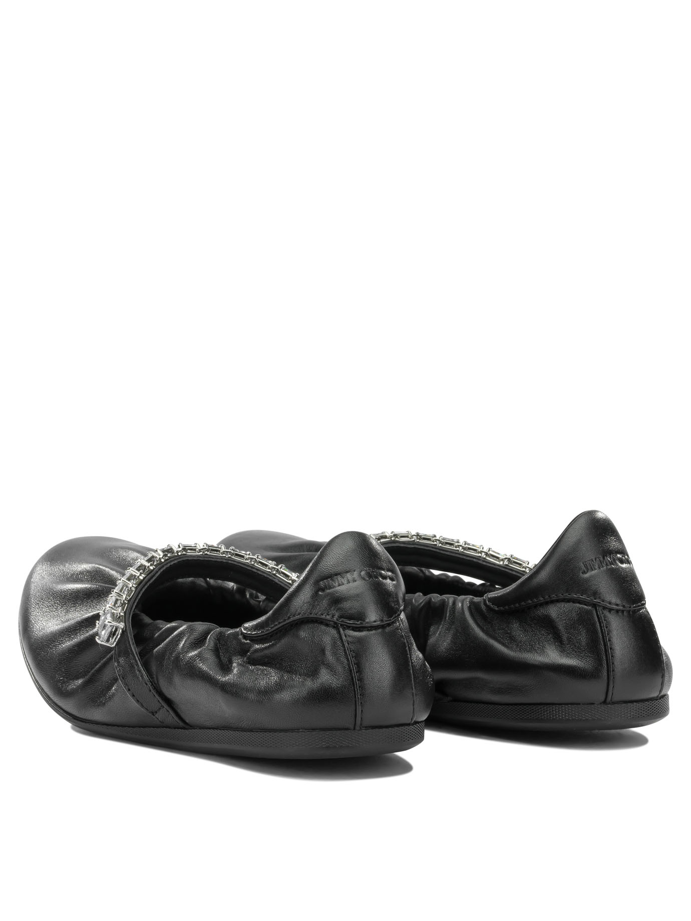 [Jimmy Choo] Flat shoes FW26 JADE BALLERINAGKEX BLACK/CRYSTAL