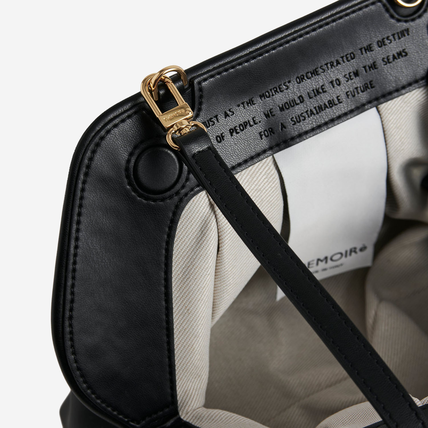 [Themoire'] Clutch bag SS26 NS1WTMBM0OOVF0303AJETBLACK