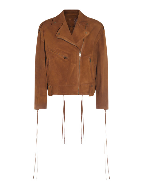 [SALVATORE SANTORO] Leather Jacket SS25 S25SANTD48033VAGE CAMEL