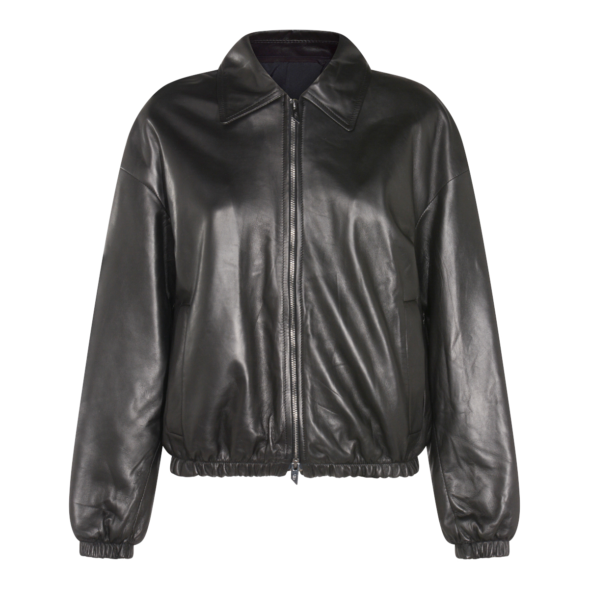 [SALVATORE SANTORO] Leather Jacket FW25 W25SANTD49035DBLACK