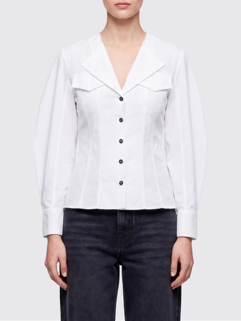 [GANNI] Shirts Long Sleeve SS26 A1040353 151